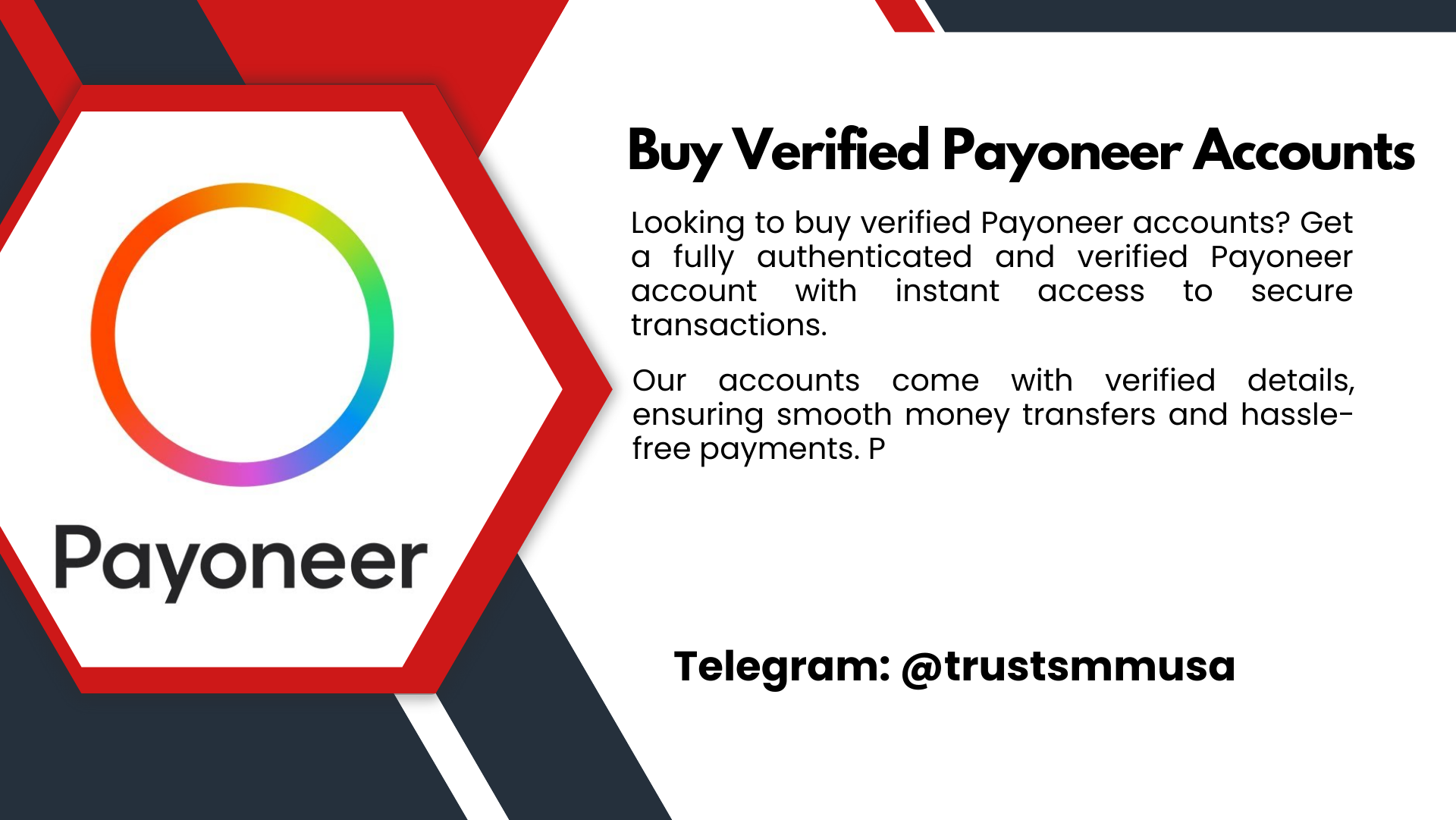 Buy Verified Payoneer Accounts